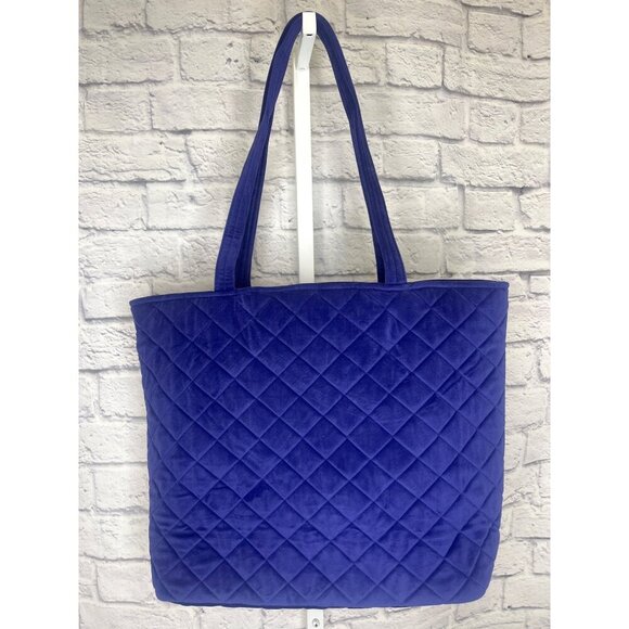 Vera Bradley Harry Potter Velvet Tote Bag NEW Forbidden Forest Purple Large Bag - Picture 2 of 15